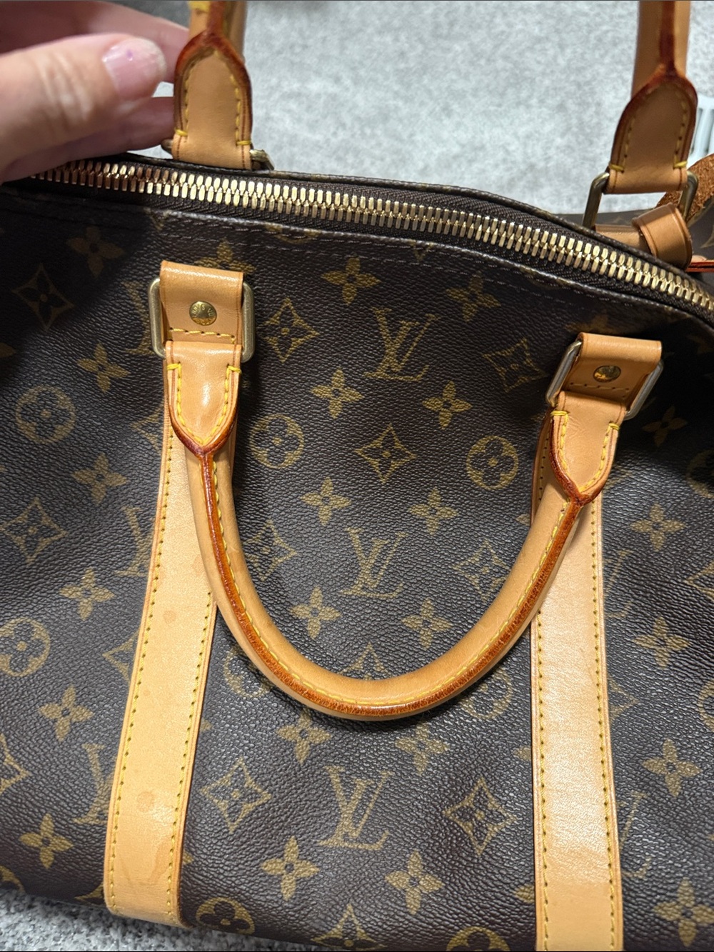 Louis Vuitton  Monogram Keepall Travel Duffel - Brown/Tan - Picture 6 of 15
